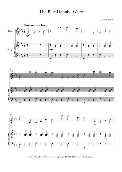 easy flute sheet music